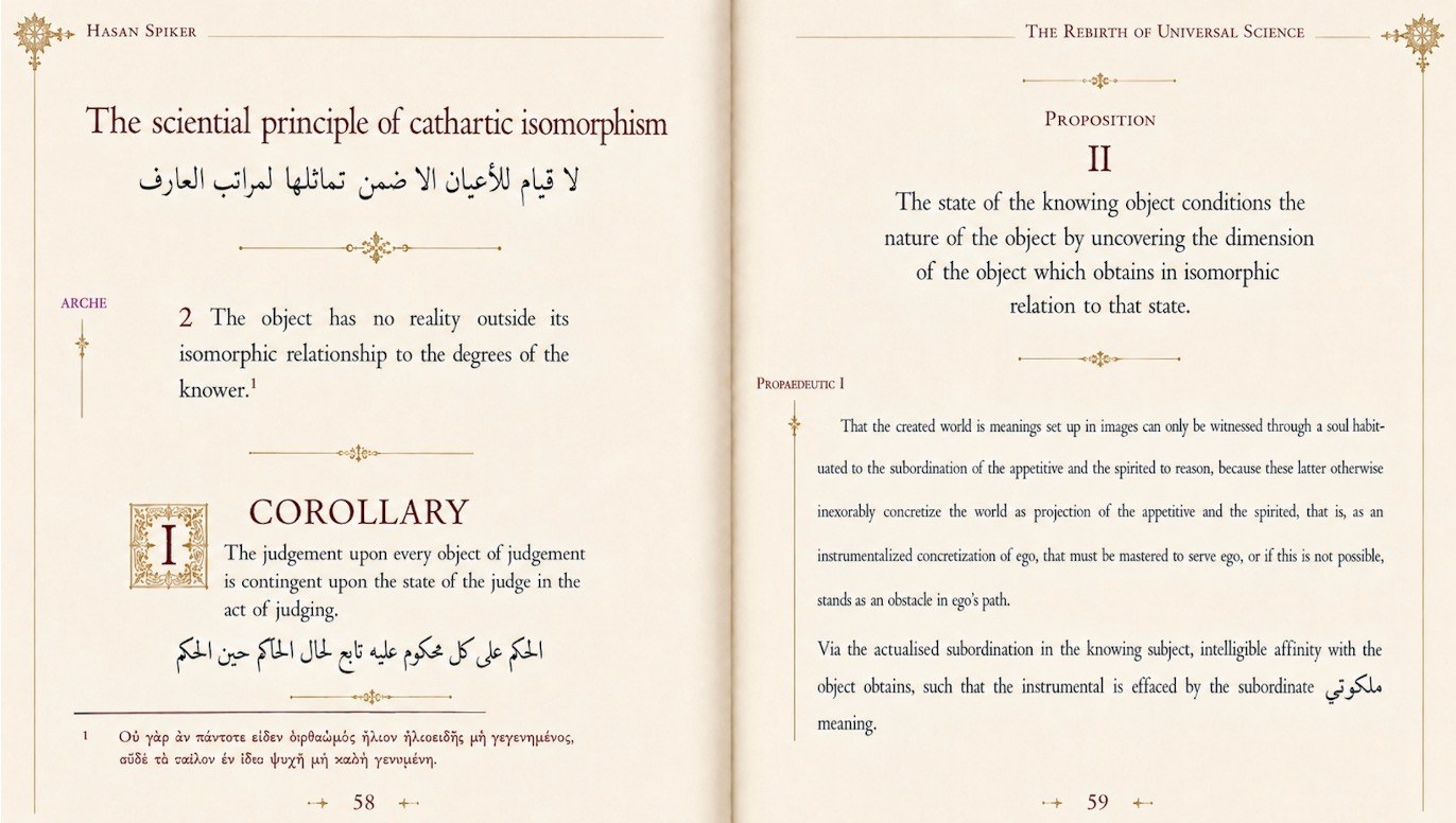 Illustrative pages from the proposed metaphysics volume